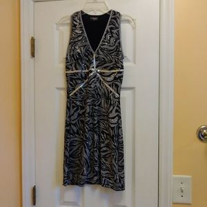 L'Onkel Paris Women's Dress Size T2 Medium Black